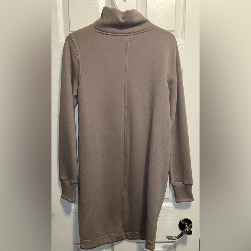 Athleta Cozy Karma Cowl Neck Dress In Mauve - Picture 2 of 8